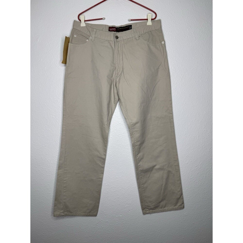 NWT Deadstock Vintage Harvard Jeans USA Mens Khaki Chino Pants 34X30.5 See Pics